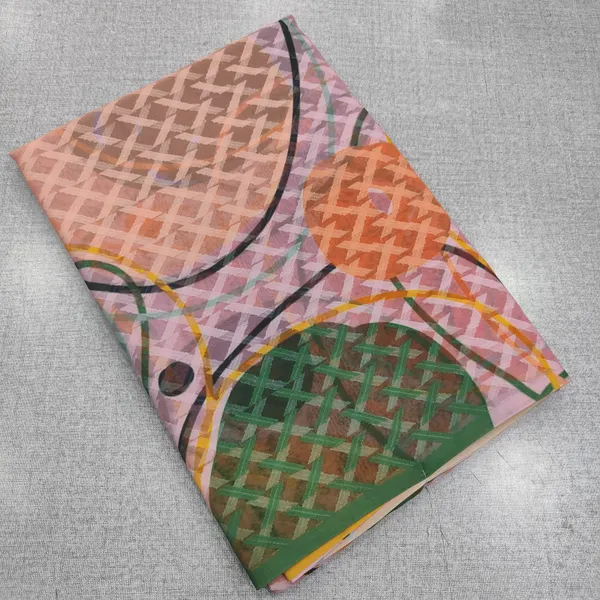 Digital brasso saree with Running blouse | SR232